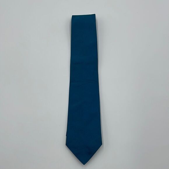 Teal 100% silk soloio necktie - Picture 1 of 5